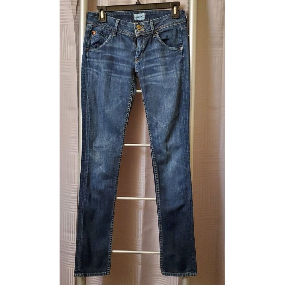 Hudson Signature Skinny Straight Leg Women's Jeans Size 24 L31 Flap Pocket Style